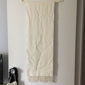 Supersoft New 100% Baby Alpaca Cream Ivory Fringed Muffler Scarf